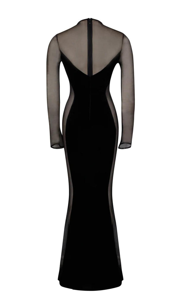 LONG SLEEVES LACE MAXI DRESS styleofcb 