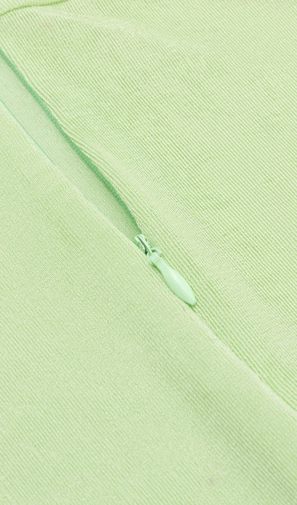 FLORA SLEEVELESS BANGAGE MAXI DRESS IN OLIVE GREEN DRESS OH CICI 