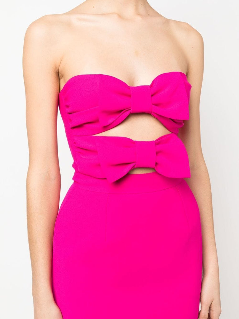 CUT OUT STRAP MINI DRESS IN PINK-Oh CICI SHOP