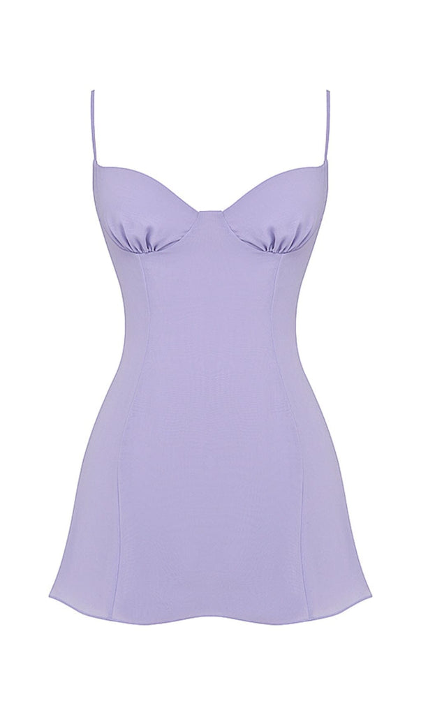 CHRISTIANA LAVENDER MINI DRESS-Oh CICI SHOP