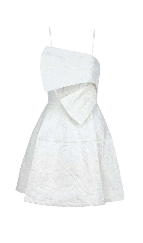 STRAPY HEM MINI DRESS IN WHITE-Dresses-Oh CICI SHOP