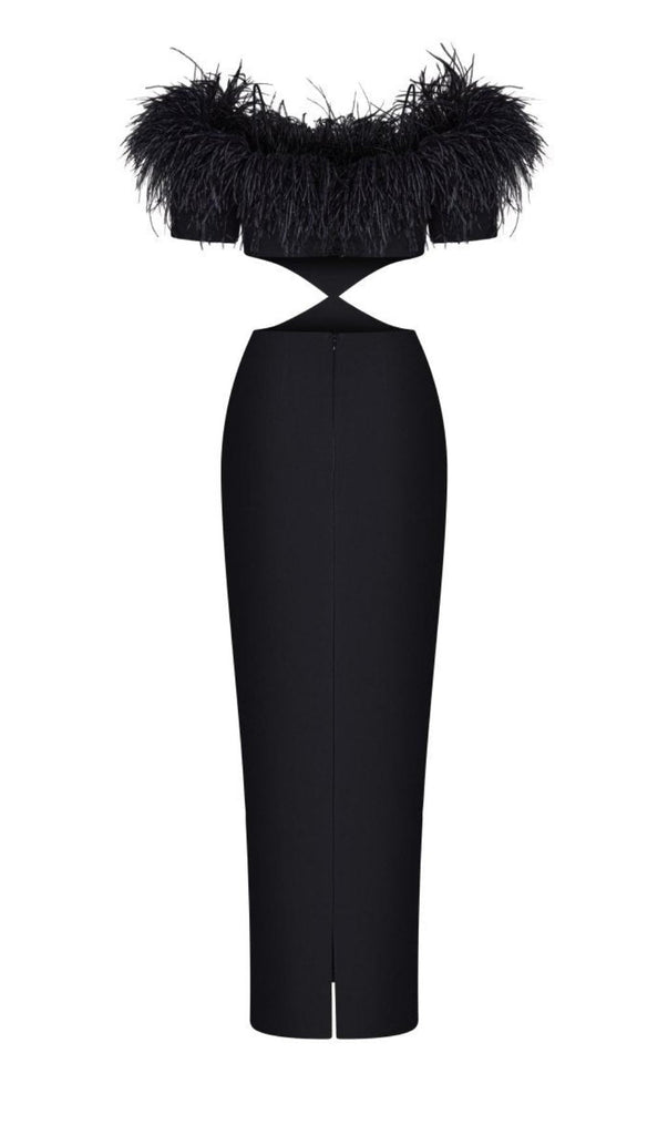 BANDAGE BACKLESS MAXI DRESS IN BLACK-Dresses-Oh CICI SHOP