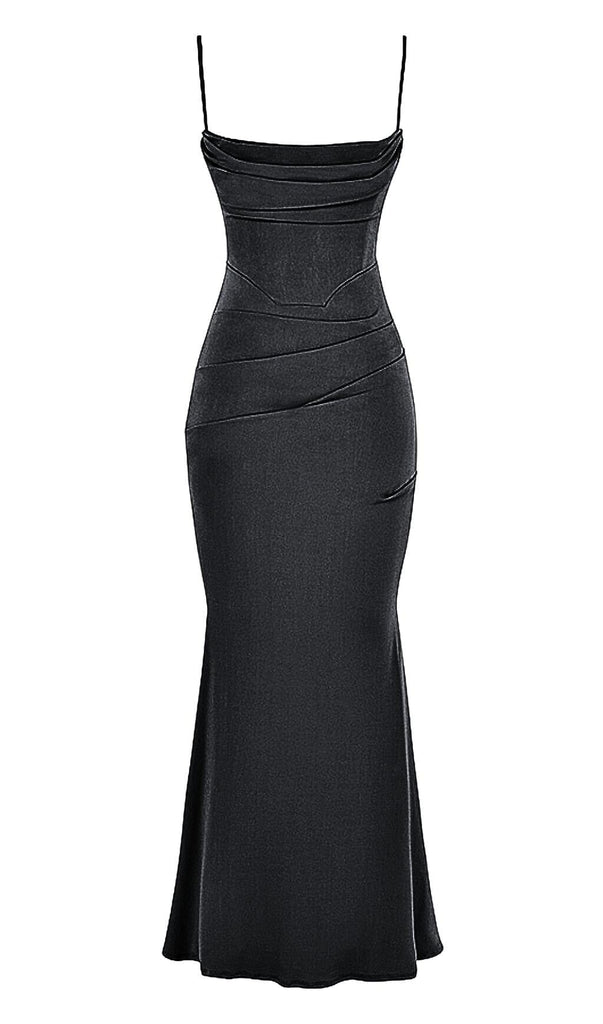 MILENA BLACK CORSET MAXI DRESS-DRESSES-Oh CICI SHOP