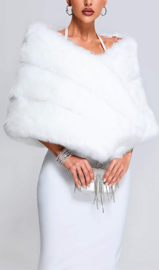 Artificial Fur Shawl-Tops-Oh CICI SHOP