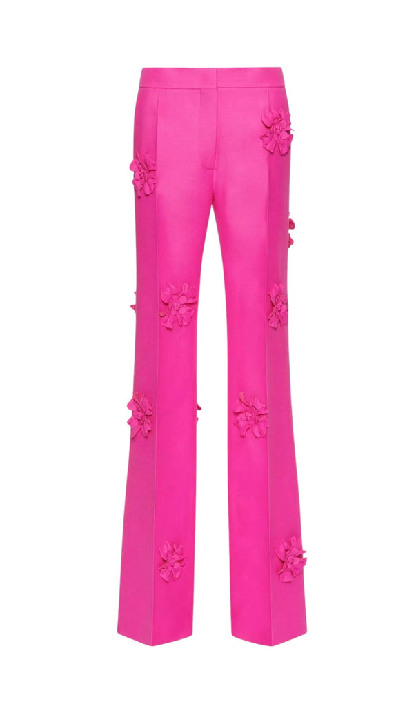 STEREO FLOWER MID-RISE JEANS IN PINK-Oh CICI SHOP