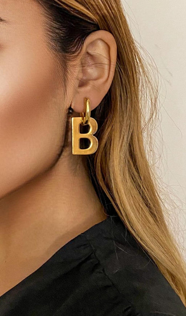 GOLD B DETACHABLE EARRINGS-Jewelry-Oh CICI SHOP