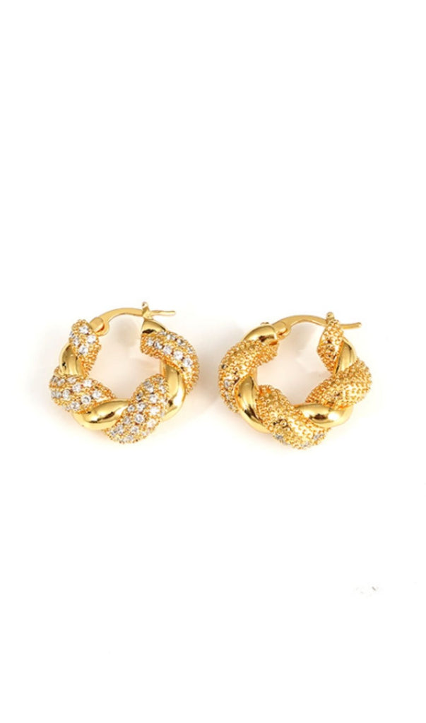 18K GOLD VINTAGE GOLD EARRINGS-Earrings-Oh CICI SHOP