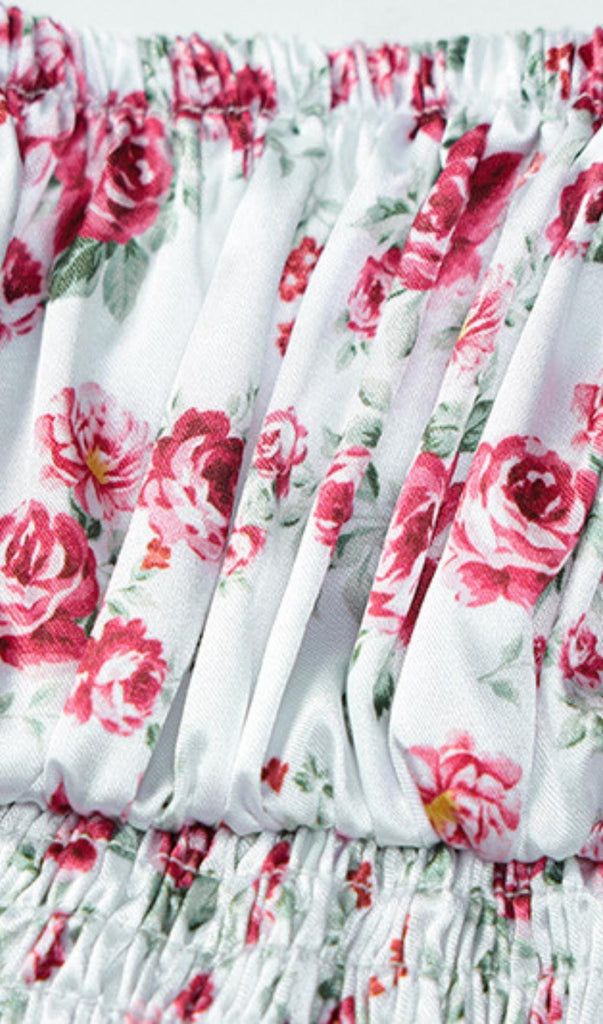 ROSE PRINT DRESS IN PINK-Dresses-Oh CICI SHOP