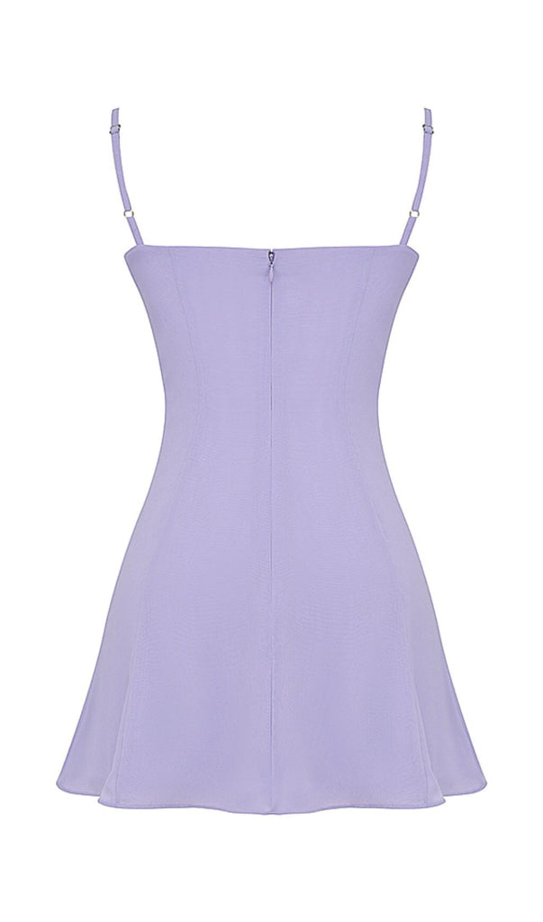 CHRISTIANA LAVENDER MINI DRESS-Oh CICI SHOP