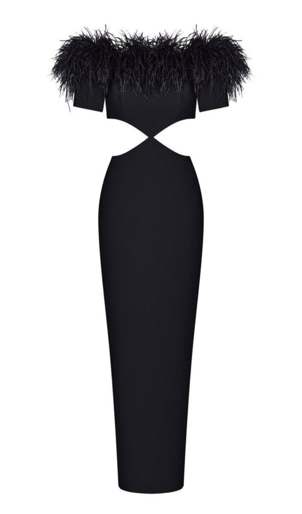 BANDAGE BACKLESS MAXI DRESS IN BLACK-Dresses-Oh CICI SHOP