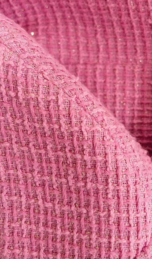 PINK WEAVE COAT-Dresses-Oh CICI SHOP