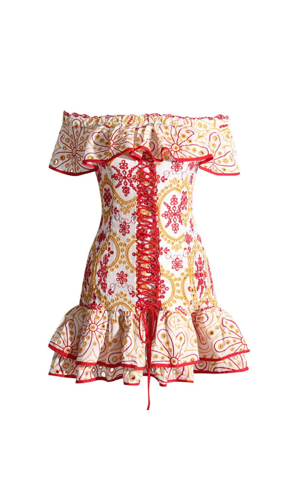 CORSET EMBROIDERED DRESS Dresses styleofcb 