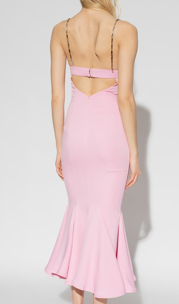 STRAPY SLIM MAXI DRESS IN PINK-Dresses-Oh CICI SHOP