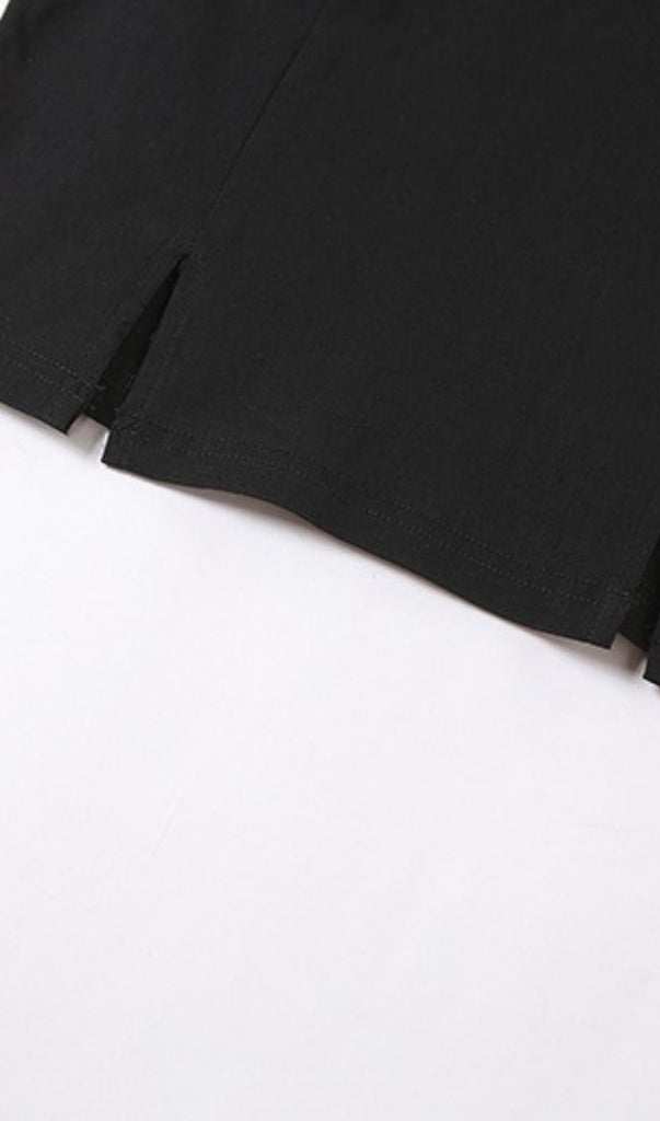 BLACK STRAPLESS MINI BANDAGE DRESS-Dresses-Oh CICI SHOP