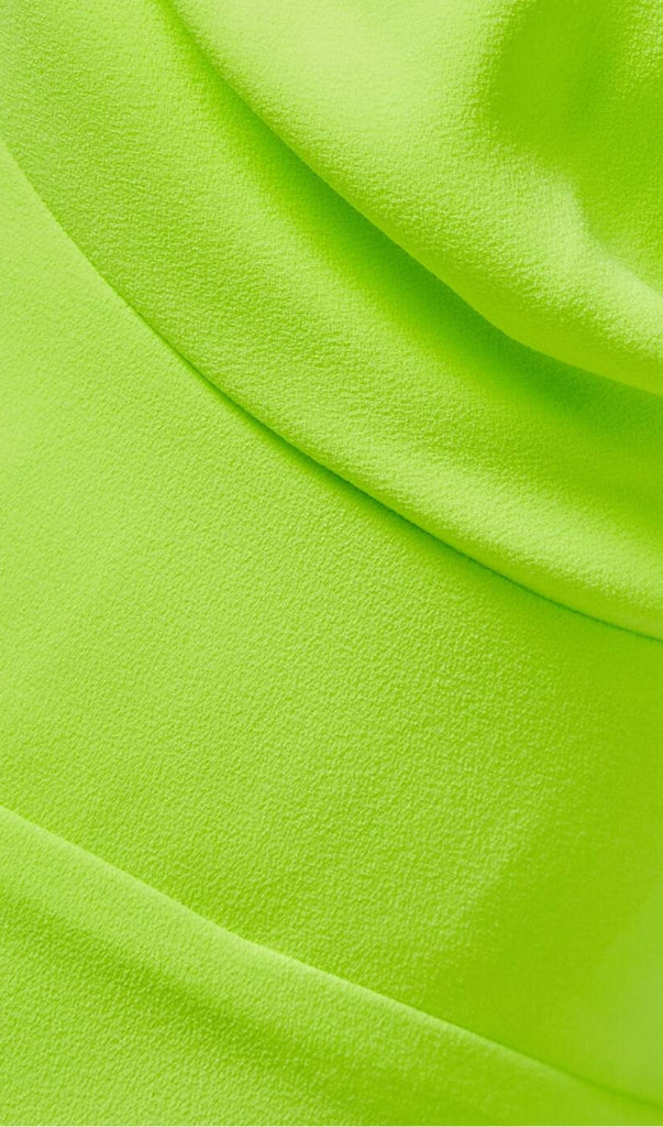 GREEN SQUARE NECK MIDI BANDAGE DRESSS-Dresses-Oh CICI SHOP
