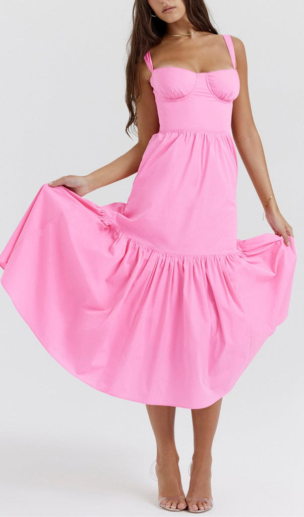 FRENCH PINK MIDI SUNDRESS styleofcb 