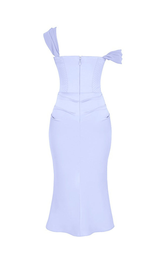 SKY SATIN CORSET MIDI DRESS-Oh CICI SHOP