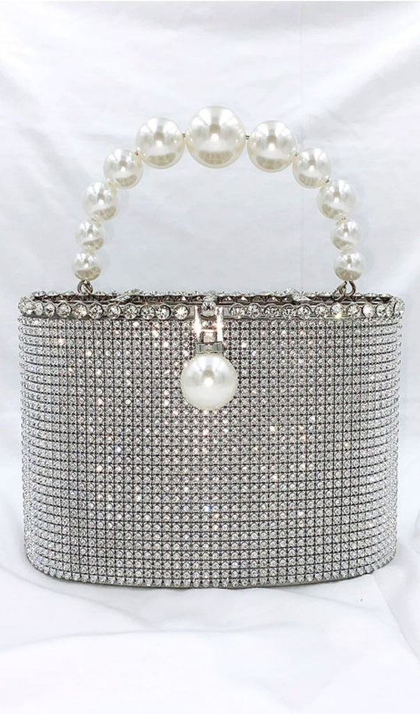 SLIVER PEARL LUGGAGE HANDBAG-Apparel & Accessories-Oh CICI SHOP