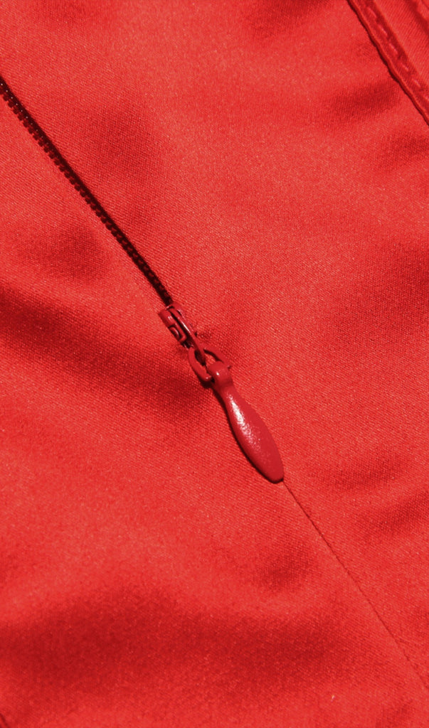 RED SATIN CORSET MAXI DRESS-Oh CICI SHOP