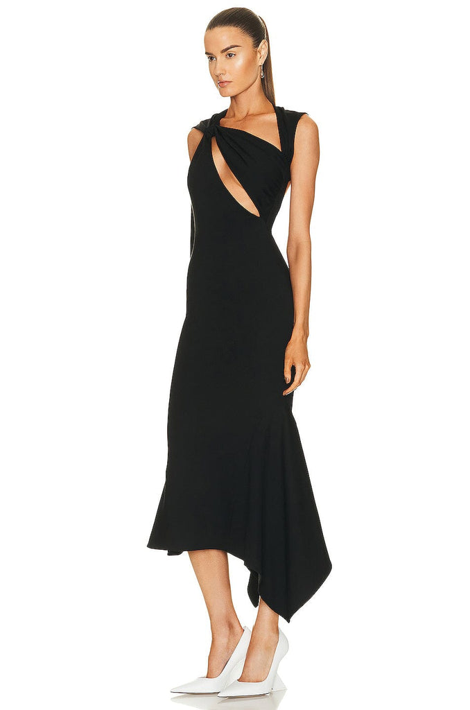 BACKLESS CUT OUT DRESS IN BLACK-DRESS-Oh CICI SHOP