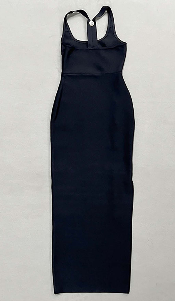BUCKLE BANDAGE MAXI DRESS IN BLACK DRESS oh cici 