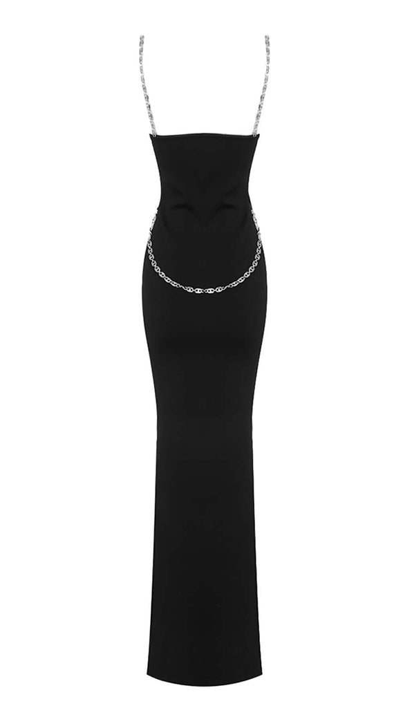 Crystal STRAPPY BANDAGE MAXI DRESS IN BLACK DRESS OH CICI