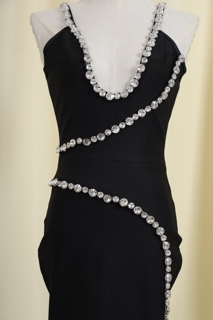 BLACK DIAMOND MAXI DRESS-Dresses-Oh CICI SHOP