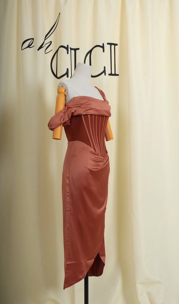 ROSE MIDI CORSET DRESS-Dresses-Oh CICI SHOP