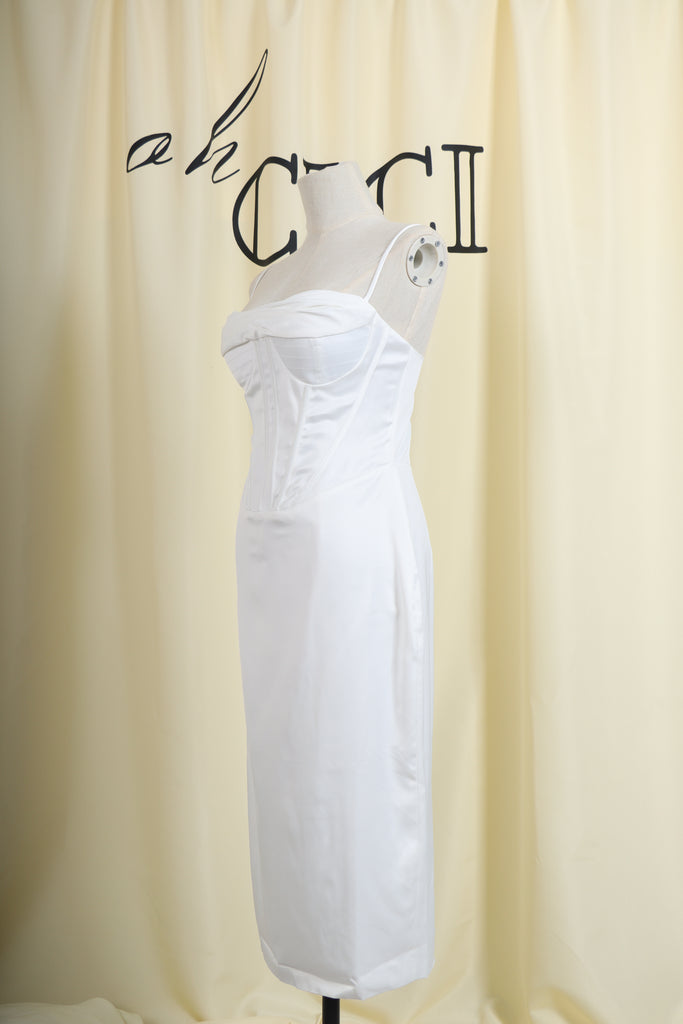 SATIN CORSET MAXI DRESS-Dresses-Oh CICI SHOP