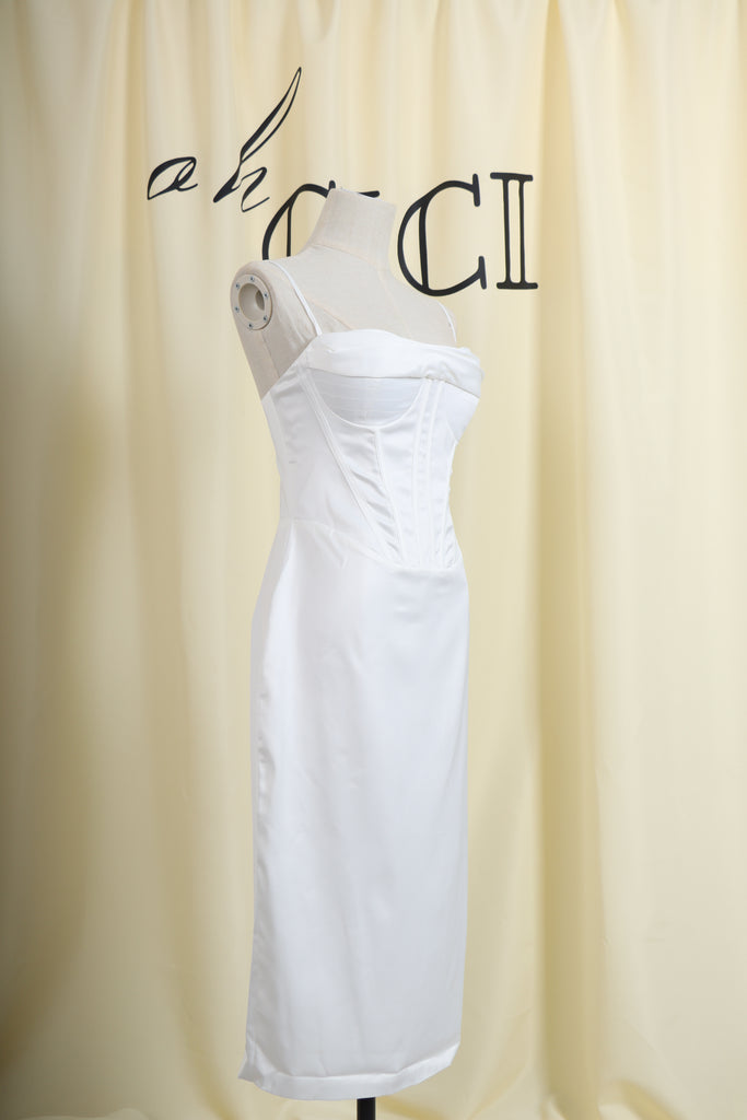 SATIN CORSET MAXI DRESS-Dresses-Oh CICI SHOP