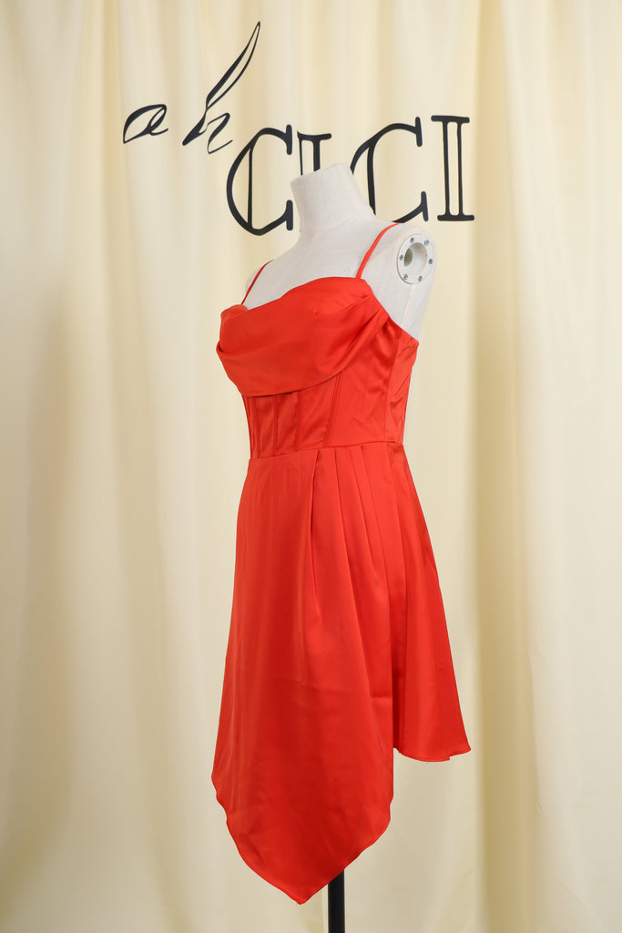 SATIN CORSET MINI DRESS-Dresses-Oh CICI SHOP
