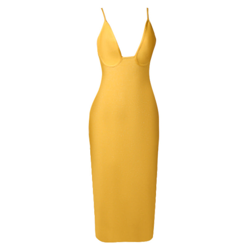 BRINY MIDI BANDAGE DRESS-Dresses-Oh CICI SHOP