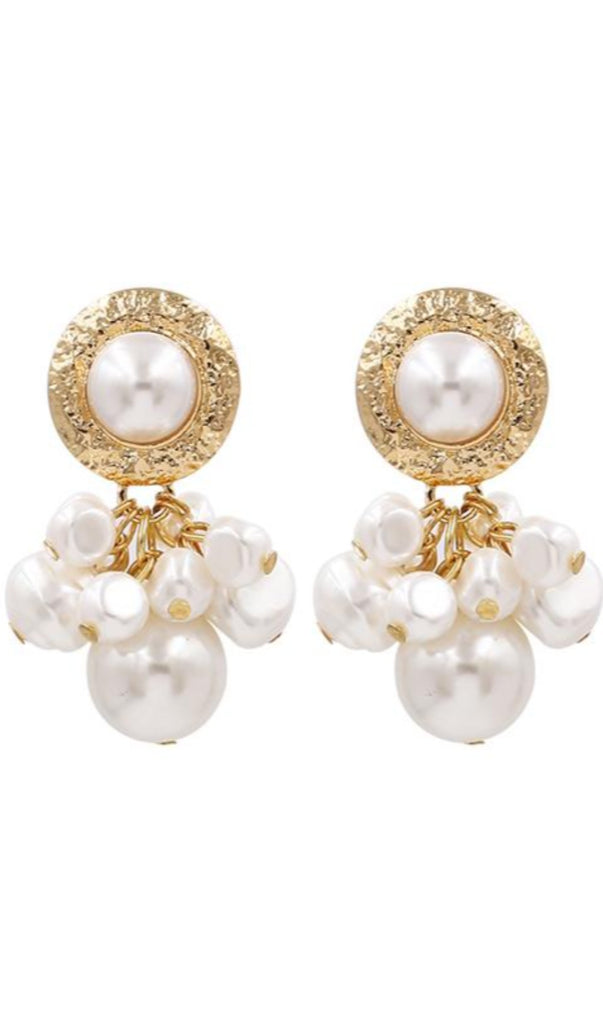 PEARL DETAIL EARRINGS-Jewelry-Oh CICI SHOP
