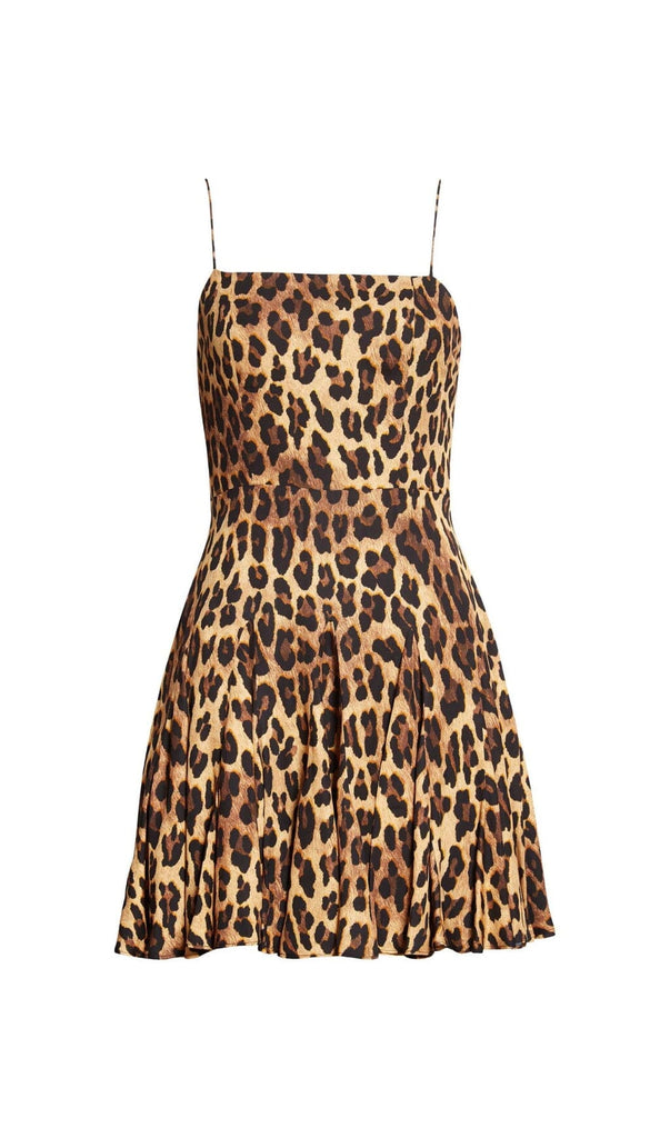 LEOPARD OUT STRAPPY MINI DRESS DRESS oh cici 