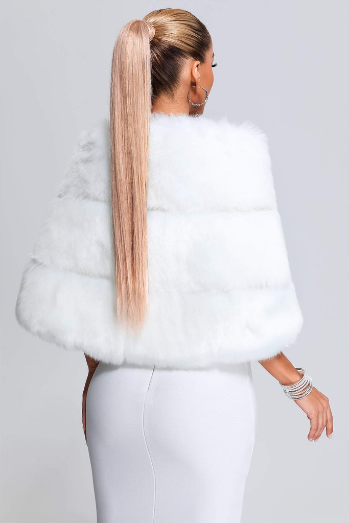 Artificial Fur Shawl-Tops-Oh CICI SHOP