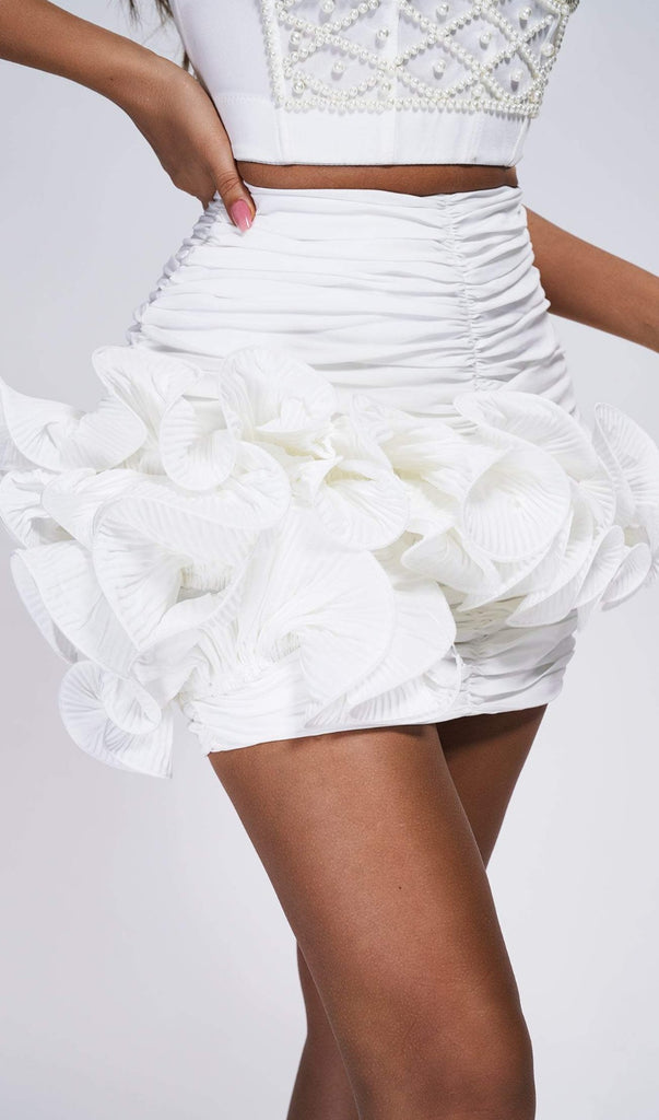 COLIN SKIRT IN WHITE-Skirts-Oh CICI SHOP