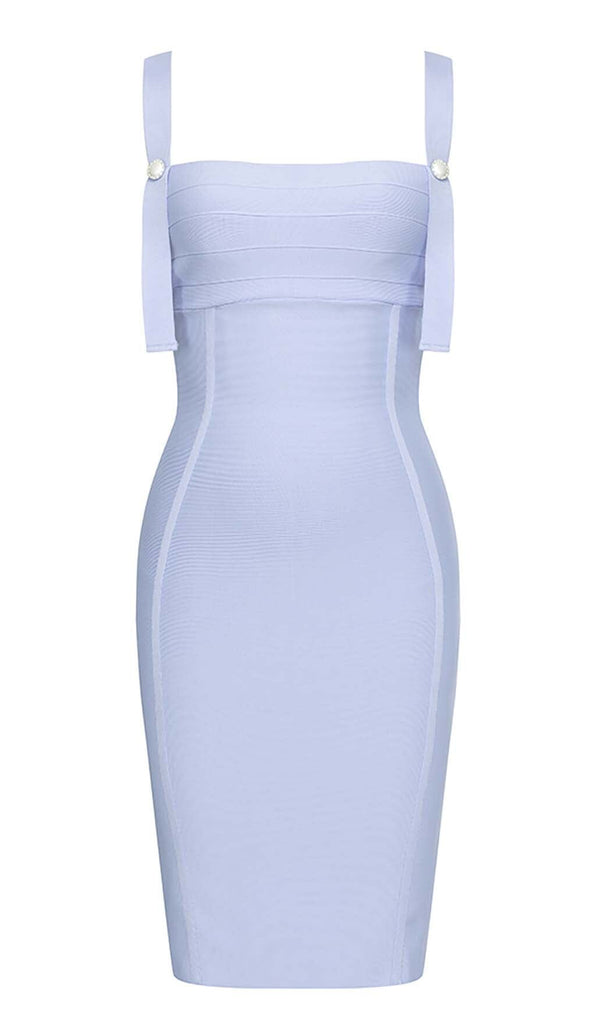 STRAPPY BANDAGE MINI DRESS IN BLUE OH CICI